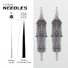 Agujas de tatuaje grises de caja blanca estéril para máquinas
