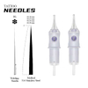 Box azul desechable agujas de tatuaje blanco para artistas