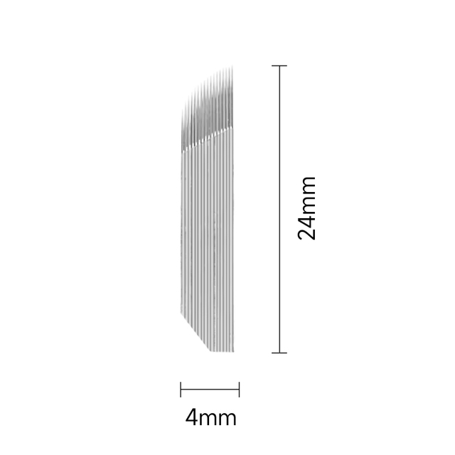 Ceja de maquillaje permanente de la aguja de doble fila de la aguja de doble fila