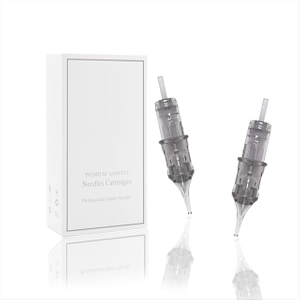 Agujas de tatuaje grises de caja blanca estéril para máquinas
