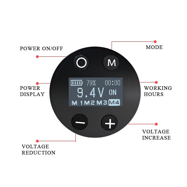 Máquina de tatuaje inalámbrica recargable