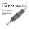 Box de cajas blancas premium Agujas de tatuaje gris para detalles