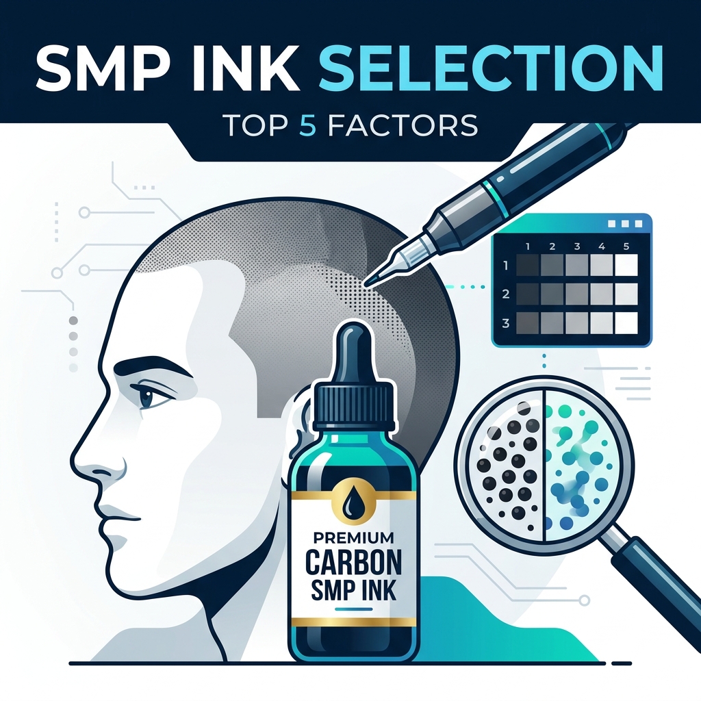 Los 5 factores principales a considerar al elegir la tinta para tatuajes capilares para la micropigmentación del cuero cabelludo